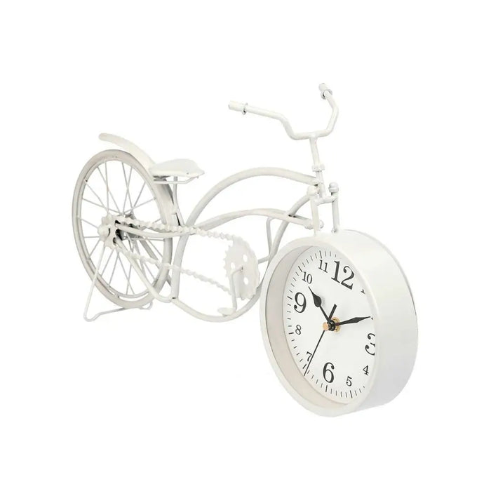 Table clock Gift Decor White Bicycle (4 Units) - Декорация и Осветление<<<Дом Градина<<<BigBuy&&&Стенни часовници и