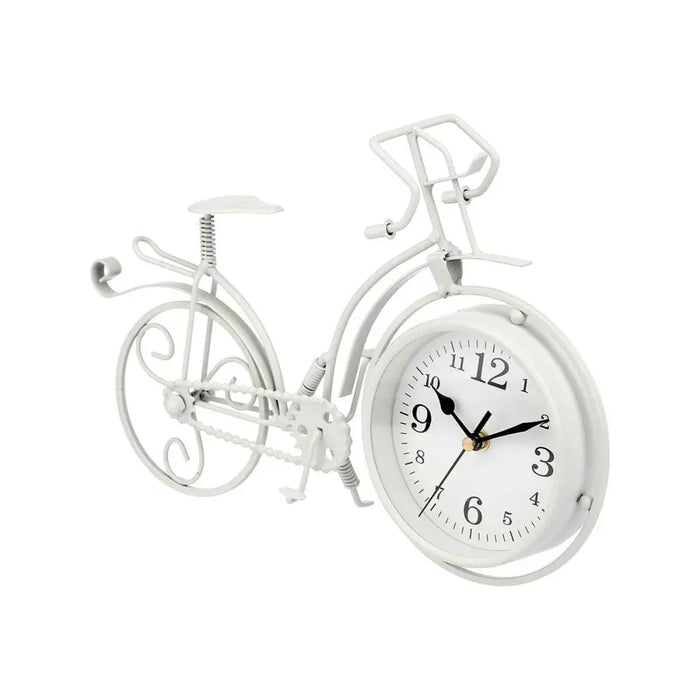 Table clock Gift Decor White Bicycle (4 Units) - Декорация и Осветление<<<Дом Градина<<<BigBuy&&&Стенни часовници и