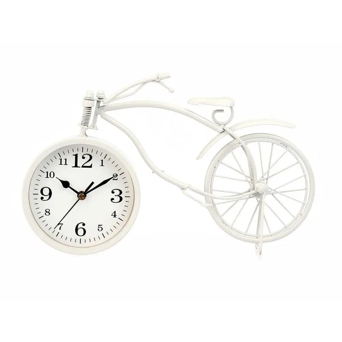 Table clock Gift Decor White Bicycle (4 Units) - Декорация и Осветление<<<Дом Градина<<<BigBuy&&&Стенни часовници и