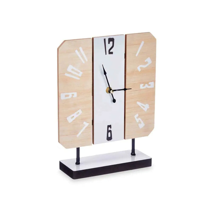 Table clock Gift Decor White Wood (6 Units) - Декорация и Осветление<<<Дом Градина<<<BigBuy&&&Стенни часовници и