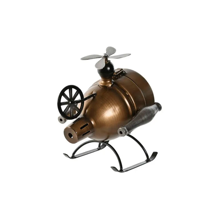 Table clock Home ESPRIT Black Golden Loft Helicopter (2 Units) - Декорация и Осветление<<<Дом Градина<<<BigBuy&&&Стенни