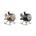 Table clock Home ESPRIT Black Golden Loft Helicopter (2 Units) - Декорация и Осветление<<<Дом Градина<<<BigBuy&&&Стенни
