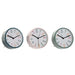 Table clock Home ESPRIT Blue Pink Turquoise (3 Units) - Декорация и Осветление<<<Дом Градина<<<BigBuy&&&Стенни