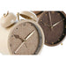 Table clock Home ESPRIT Brown Beige (2 Units) - Декорация и Осветление<<<Дом Градина<<<BigBuy&&&Стенни часовници и
