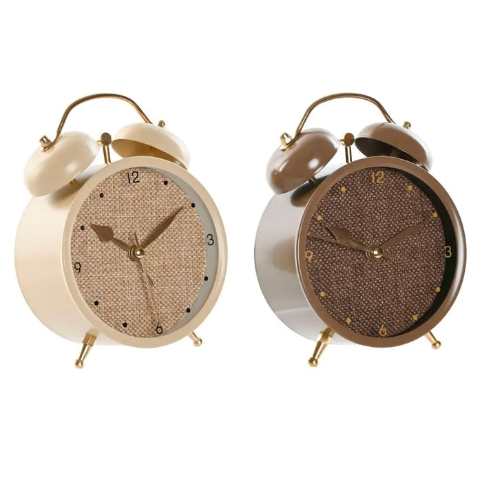 Table clock Home ESPRIT Brown Beige (2 Units) - Декорация и Осветление<<<Дом Градина<<<BigBuy&&&Стенни часовници и