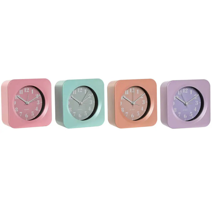 Table clock Home ESPRIT Green Pink Coral Lilac (4 Units) - Декорация и Осветление<<<Дом Градина<<<BigBuy&&&Стенни