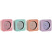 Table clock Home ESPRIT Green Pink Coral Lilac (4 Units) - Декорация и Осветление<<<Дом Градина<<<BigBuy&&&Стенни