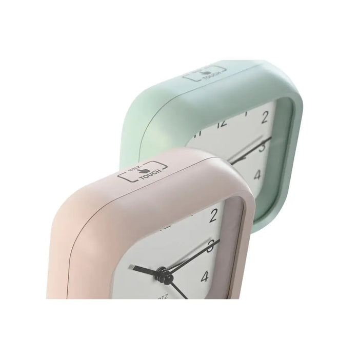 Table clock Home ESPRIT Pink Mint (2 Units) - Декорация и Осветление<<<Дом Градина<<<BigBuy&&&Стенни часовници и