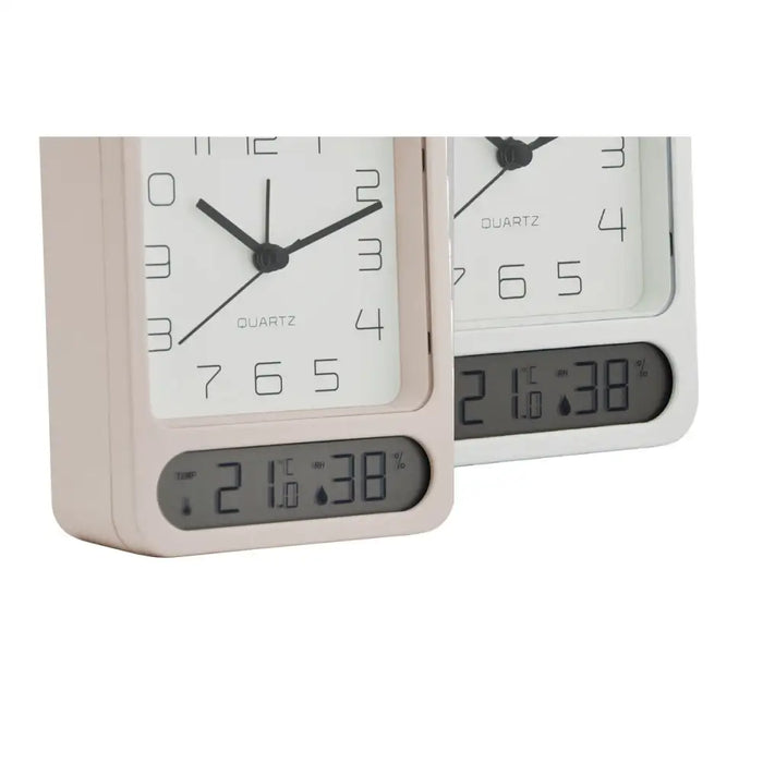 Table clock Home ESPRIT White (2 Units) - Декорация и Осветление<<<Дом Градина<<<BigBuy&&&Стенни часовници и