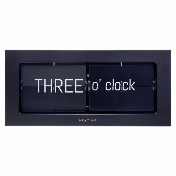 Table clock Nextime 5229ZW Black - Декорация и Осветление<<<Дом Градина<<<BigBuy&&&Стенни часовници и