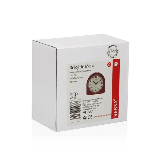 Table clock Versa Luxa Red - Декорация и Осветление<<<Дом Градина<<<BigBuy&&&Стенни часовници и будилници<<<Декорация и