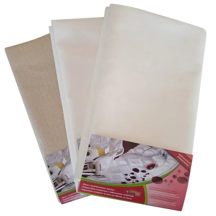 TABLE COVER TEFL/P/PE JACQUARD 150X150 CM BEIGE MIX - Покривки<<<Текстил за