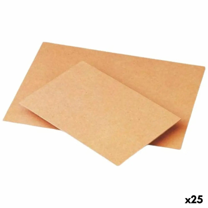 Table Faibo Brown Fibre 30 x 40 cm Board (25 Units) - Декорация и Осветление<<<Дом Градина<<<BigBuy&&&Други артикули за