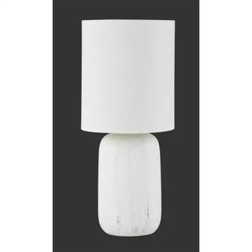 TABLE LAMP CLAY 40W E14 H35 CM WHITE TRIO - Настолни лампи<<<Вътрешно осветление<<<Мебели и