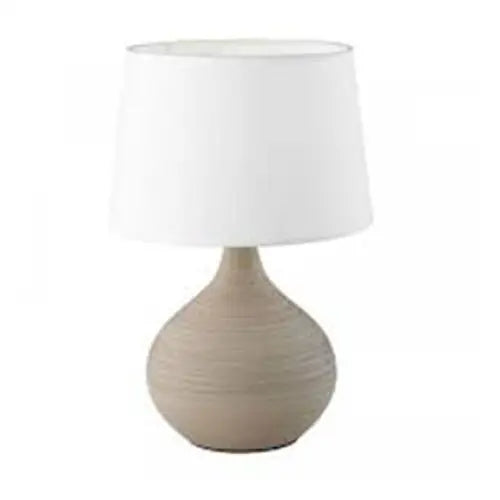 TABLE LAMP MARTIN E14 29CM ECRU/WHITE TRIO - Настолни лампи<<<Вътрешно осветление<<<Мебели и