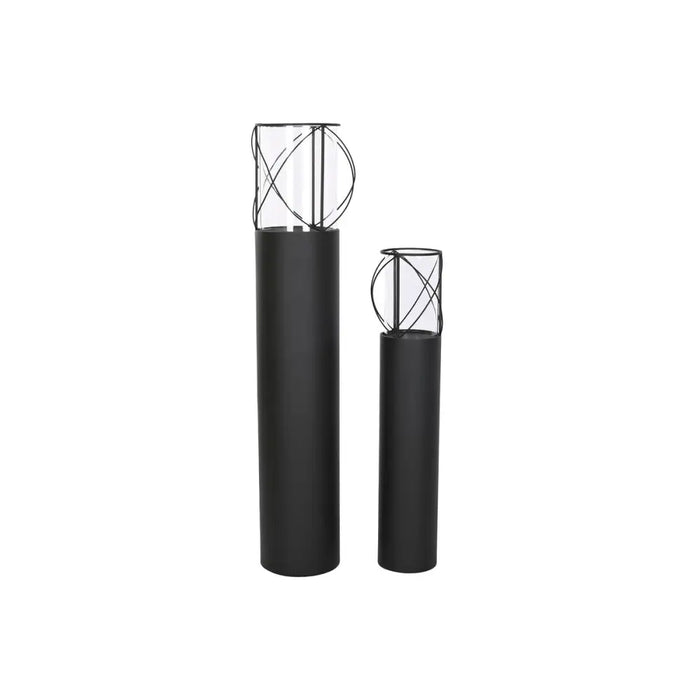 Table Mat Set Home ESPRIT Black Metal Crystal 27 x 27 x 125 cm (2 Units) - Декорация и Осветление<<<Дом