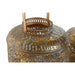 Table Mat Set Home ESPRIT Golden Metal 24 x 24 x 32 cm - Декорация и Осветление<<<Дом Градина<<<BigBuy&&&Свещи и