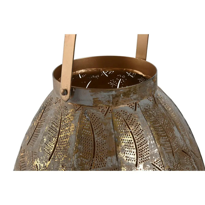 Table Mat Set Home ESPRIT Golden Metal 25 x 25 x 28 cm - Декорация и Осветление<<<Дом Градина<<<BigBuy&&&Свещи и