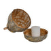 Table Mat Set Home ESPRIT Golden Metal 25 x 25 x 28 cm - Декорация и Осветление<<<Дом Градина<<<BigBuy&&&Свещи и