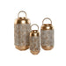 Table Mat Set Home ESPRIT White Golden Metal 25 x 25 x 49 cm - Декорация и Осветление<<<Дом Градина<<<BigBuy&&&Свещи и