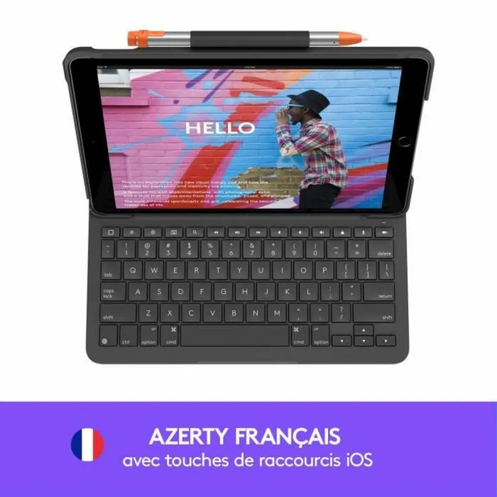 Tablet cover Logitech Slim Folio Graphite AZERTY - Електроника Телефони и таблети<<<Компютри|