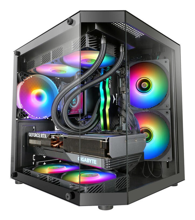 ATX Semi-tower Box Mars Gaming MC3TLITE Black