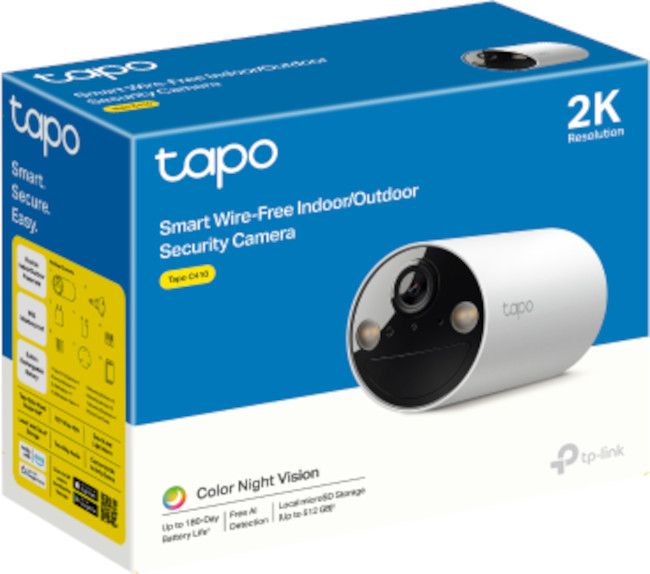 Security WiFi camera TP-Link Tapo C410, Outdoor/indoor installation, WiFi