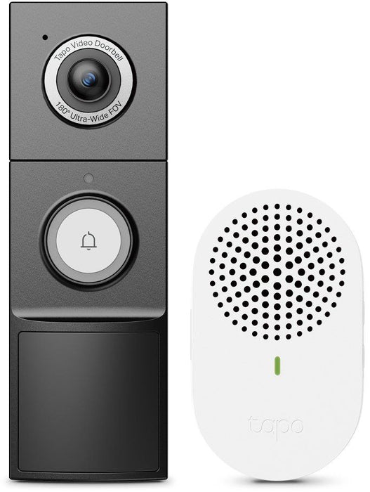 TP-Link Smart Video Doorbell Tapo 235 Kit, Wireless, 2K 5MP, IP65, Black EU