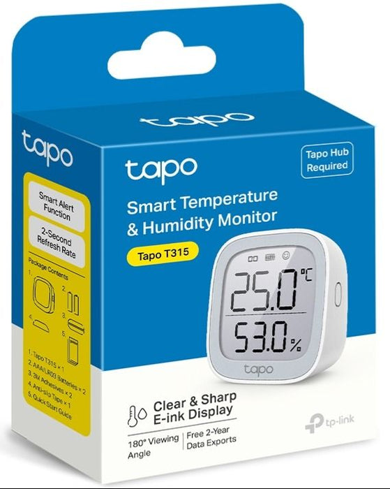 TP-Link Smart Temperature & Humidity Monitor T315, White EU