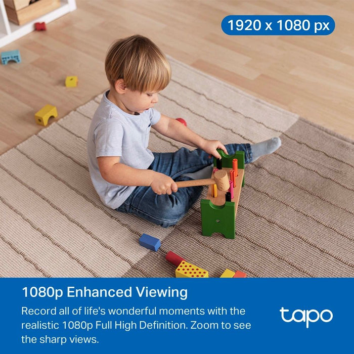 TP-Link Camera Tapo C201 Wi-Fi Indoor Pan/Tilt Security 1080p, 360 Degrees, Black EU