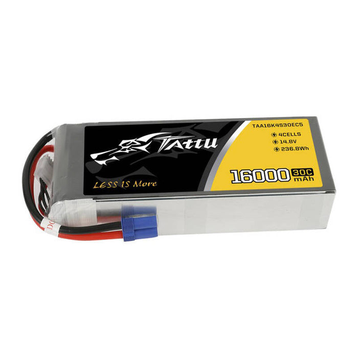 Tattu 16000mAh 14.8V 30C 4S1P Lipo Battery Pack with EC5 - Lithium and NiMH<<<Batteries<<<RC models<<<InnproXML