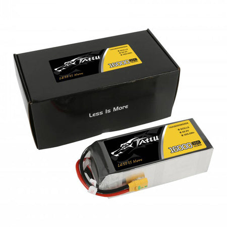 Tattu 16000mAh 22.2V 30C 6S1P LiPo Battery Pack with XT90 Anti-spark Plug - Lithium and NiMH<<<Batteries<<<RC
