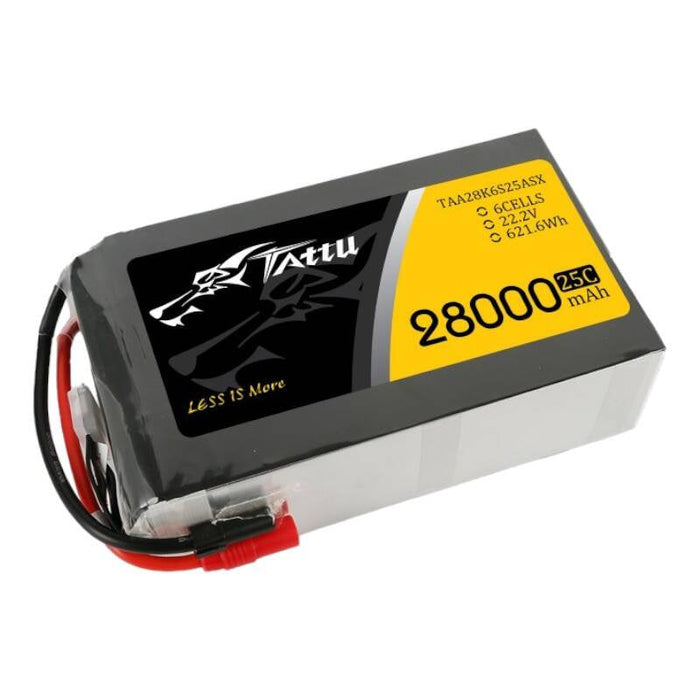 Tattu 28000mAh 22.2V 25C 6S1P Lipo Battery Pack with AS150 + XT150 - Lithium and NiMH<<<Batteries<<<RC