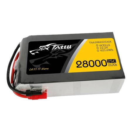 Tattu 28000mAh 22.2V 25C 6S1P Lipo Battery Pack with AS150 + XT150 - Lithium and NiMH<<<Batteries<<<RC