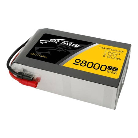 Tattu 28000mAh 22.2V 25C 6S1P Lipo Battery Pack with AS150 + XT150 - Lithium and NiMH<<<Batteries<<<RC