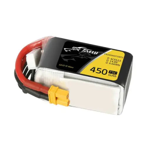 Tattu 450mAh 14.8V 75C 4S1P battery - Lithium and NiMH<<<Batteries<<<RC models<<<InnproXML