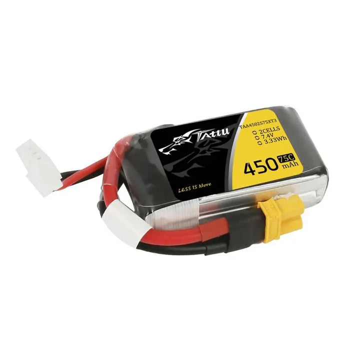 Tattu 450mAh 7.4V 75C 2S1P battery - Lithium and NiMH<<<Batteries<<<RC models<<<InnproXML