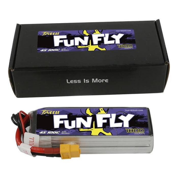 Tattu Funfly 1800mAh 14.8V 100C 4S1P XT60 battery - Lithium and NiMH<<<Batteries<<<RC models<<<InnproXML