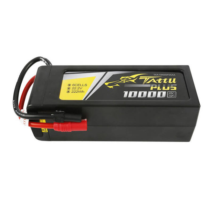 Tattu Plus 10000mAh 22.2V 25C 6S1P Lipo Battery Pack with AS150 + XT150 plug - Lithium and NiMH<<<Batteries<<<RC