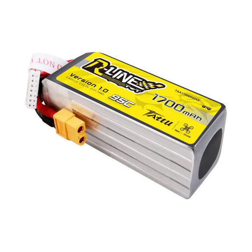 Tattu R-Line 22.2V 1700mAh 6S 95C Lipo Battery with XT60 Plug - Lithium and NiMH<<<Batteries<<<RC models<<<InnproXML