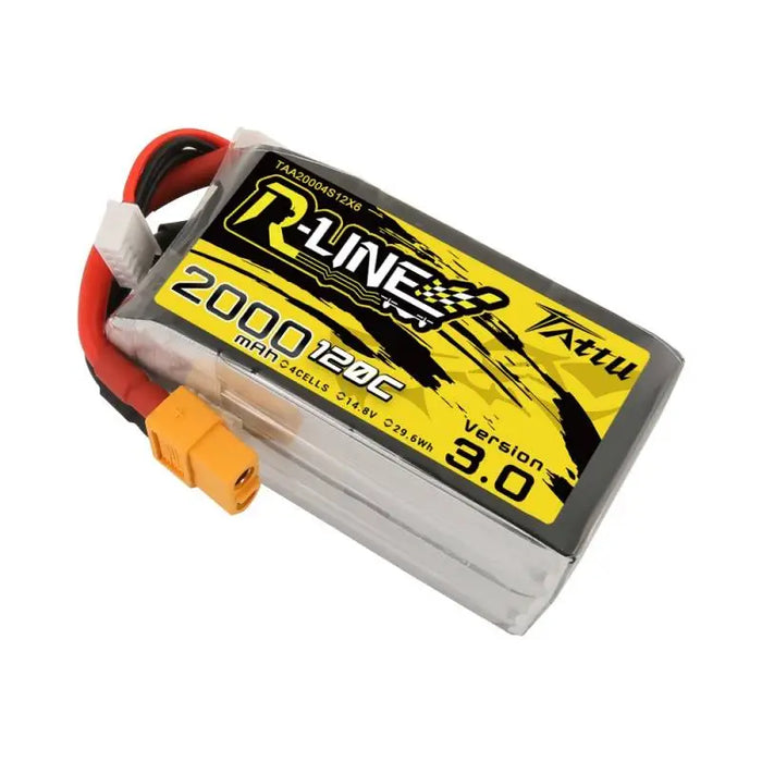 Tattu R-Line Version 3.0 2000mAh 14.8V 120C 4S1P XT60 battery - Lithium and NiMH<<<Batteries<<<RC models<<<InnproXML