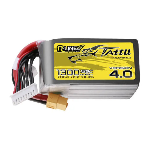 Tattu R-Line Version 4.0 1300mAh 29.6V 130C 8S1P Lipo Battery Pack with XT60 Plug - Lithium and NiMH<<<Batteries<<<RC