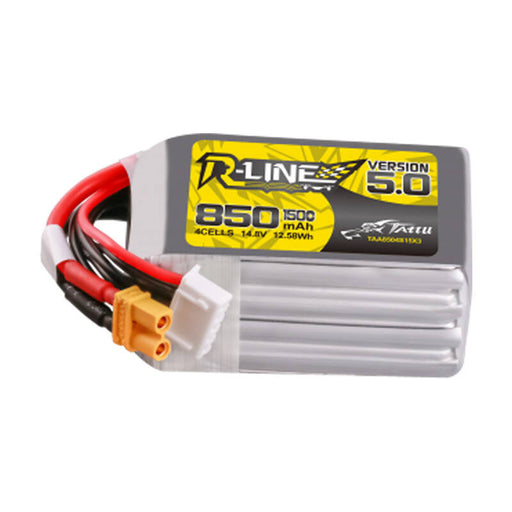 Tattu R-Line Wersja 5.0 850 mAh 14,8 V 4S1P 150C XT30U-F - Lithium and NiMH<<<Batteries<<<RC models<<<InnproXML