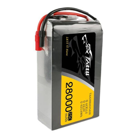 Tattu 28000mAh 22.2V 25C 6S1P Lipo Battery Pack with AS150+XT150