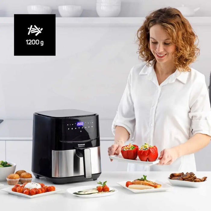 Taurus AF1450XD Single 5 L Stand-alone 1450 W Hot air fryer Black Stainless steel - FryersAGD-FRY<<<Home Appliance