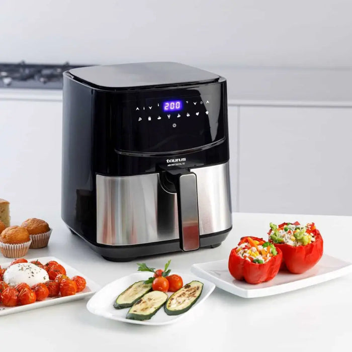 Taurus AF1450XD Single 5 L Stand-alone 1450 W Hot air fryer Black Stainless steel - FryersAGD-FRY<<<Home Appliance