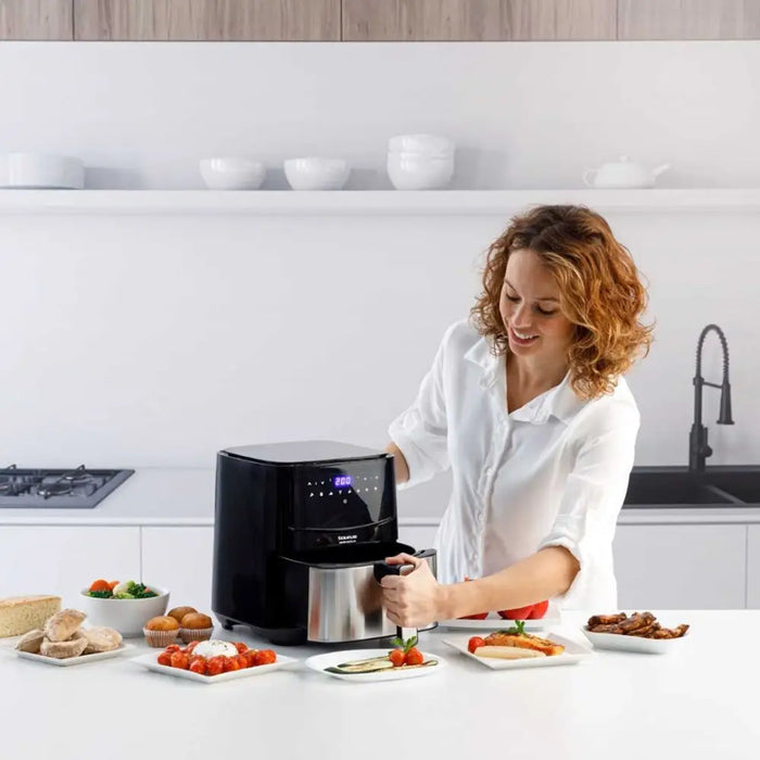 Taurus AF1450XD Single 5 L Stand-alone 1450 W Hot air fryer Black Stainless steel - FryersAGD-FRY<<<Home Appliance