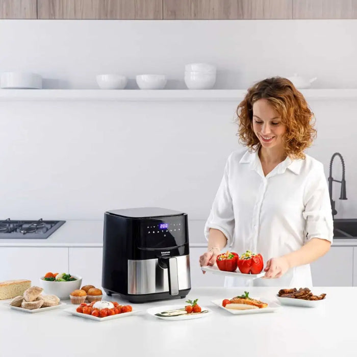 Taurus AF1450XD Single 5 L Stand-alone 1450 W Hot air fryer Black Stainless steel - FryersAGD-FRY<<<Home Appliance