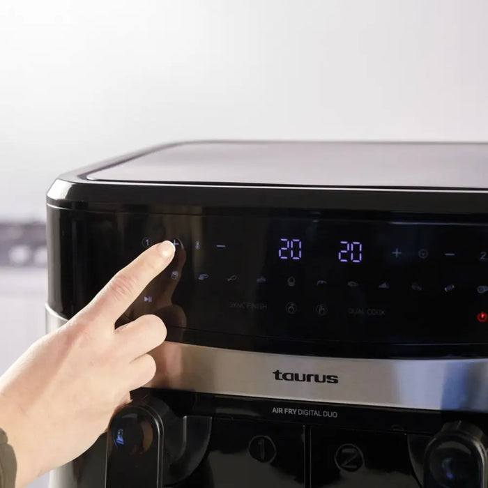 Taurus Air Fry Digital Duo Double 9 L 2200 W Hot air fryer Black - FryersAGD-FRY<<<Home Appliance