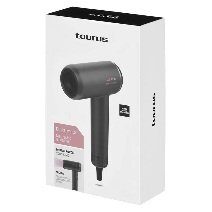 Taurus DIGITAL FORCE 2000 IONIC hair dryer 1800 W Black - HairdryersAGD-SUS<<<Home Appliance - ProductsAGD<<<ActionPL